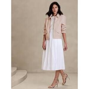 Banana Republic Melton Volume Sleeve Llama Hair Jacket Womens Size Medium NWT